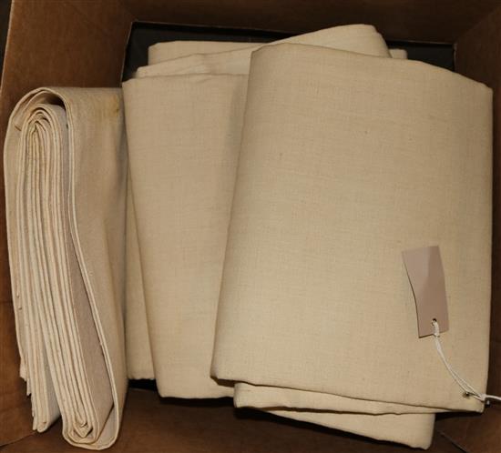 Unused French linen sheets (7)